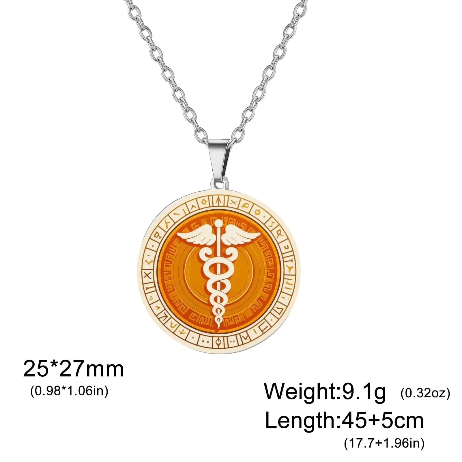Collier Caduceus avec symbole médical, cadeau de remise de diplôme, ajout de charme, cadeau de médec