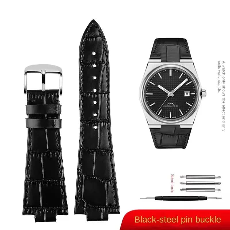 Bracelet de montre en cuir véritable pour Tissot 1853 série Prx Super Player T137.410 T137407, ceint