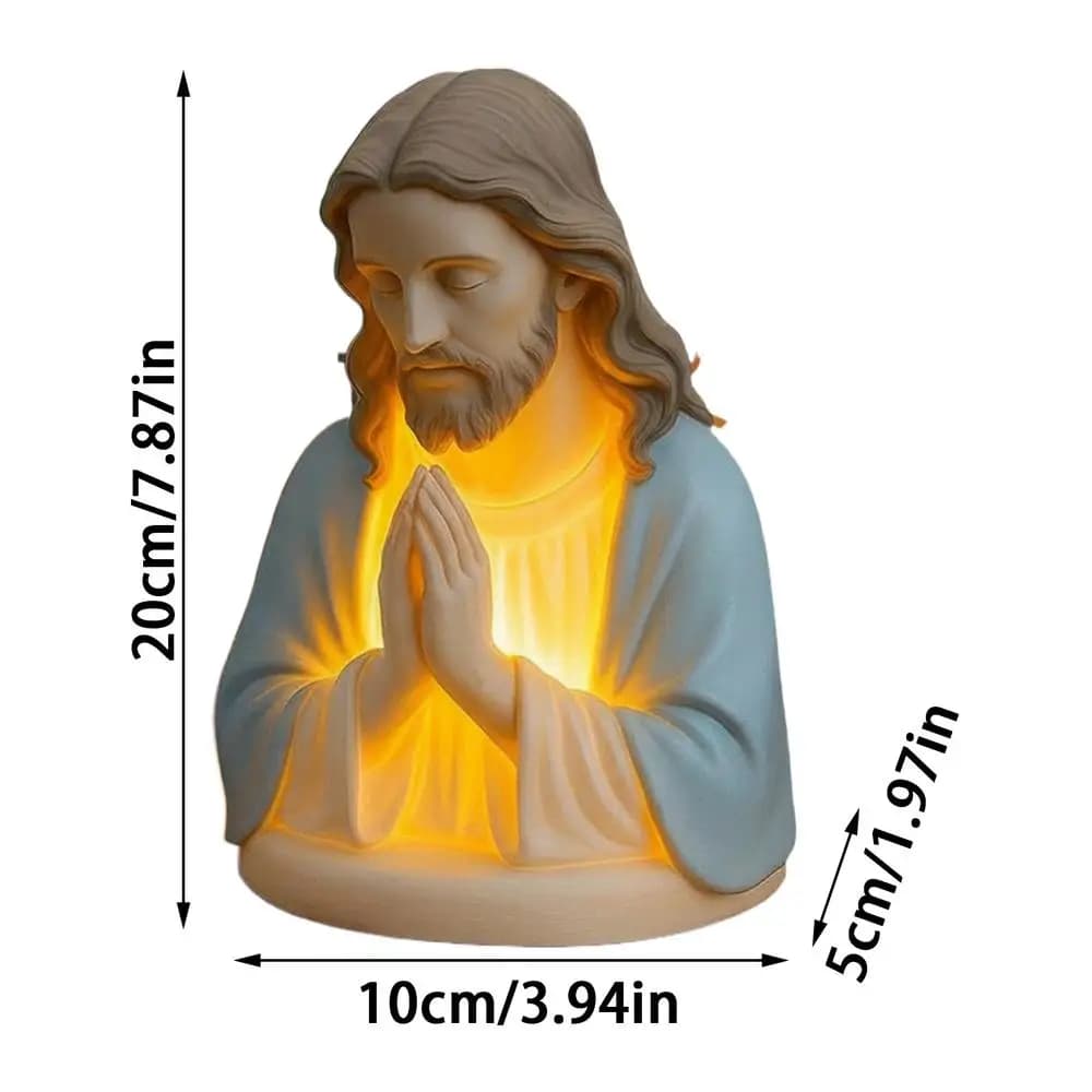 Statue de la vierge marie 20x10cm, veilleuse en résine élégante pour bureaux, décoration de maison, 