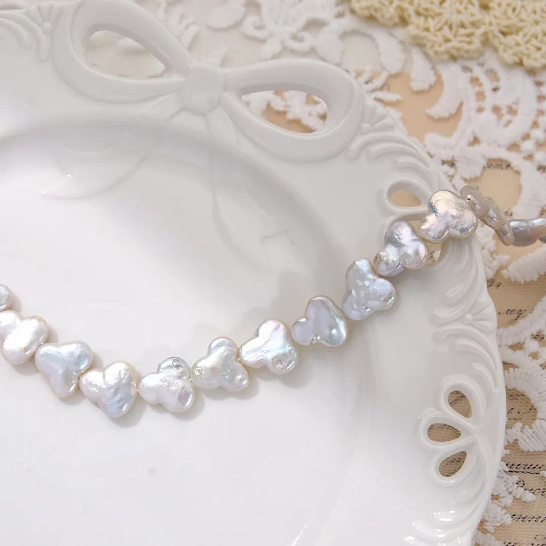 Perles d'eau douce naturelles baroques, perles en vrac, breloques pour la fabrication de bijoux, col