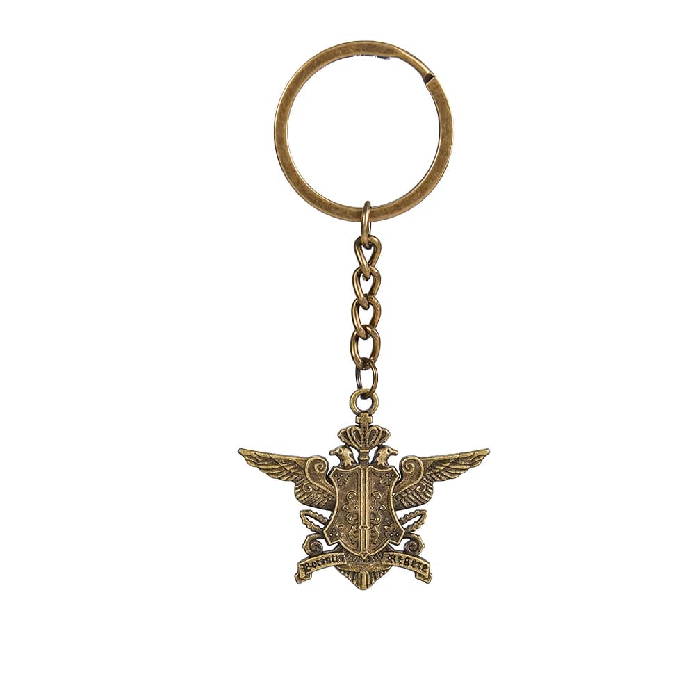 Collier pendentif Black Butler Crow pour hommes et femmes, porte-clés vintage, breloque à la mode, b
