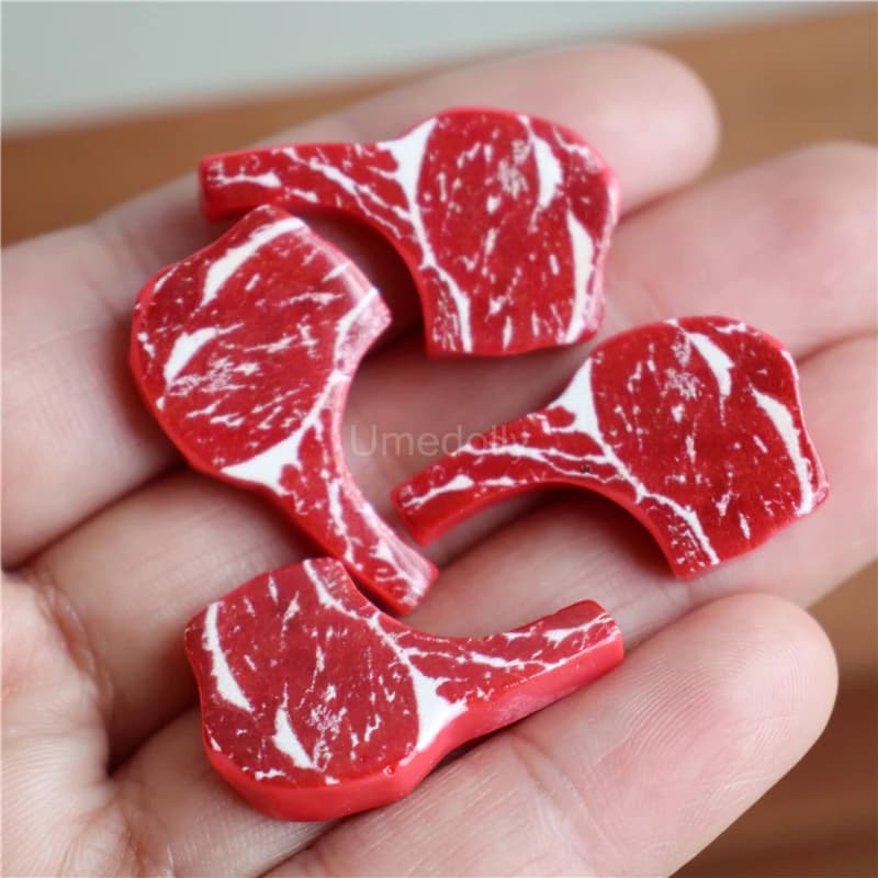 Mignon Mini 1/6 échelle Miniature maison de poupée boeuf Steak pâtes semblant jouer cuisine nourritu