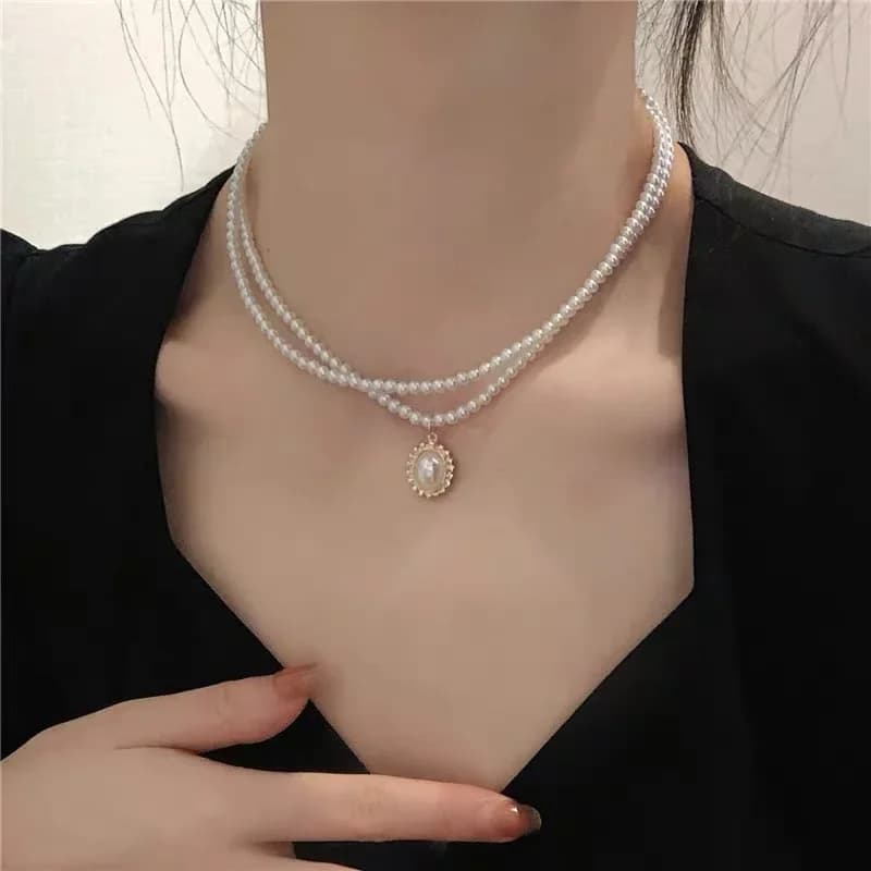 Collier de perles baroques pour femmes, clavicule simple, tour de cou JOWhite, colliers de la présid