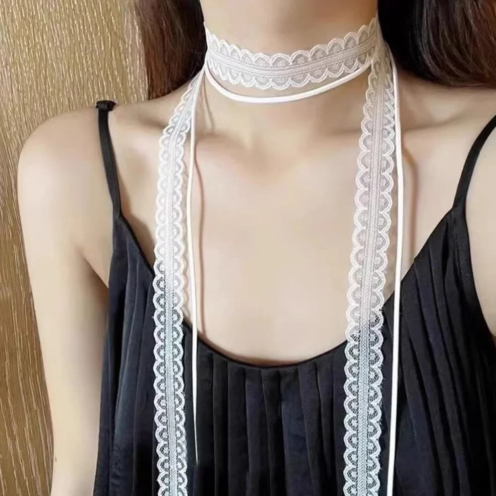 Collier ras du cou pour femmes, Sexy, noir et blanc, pendentif avec nœud papillon, chaîne de clavicu