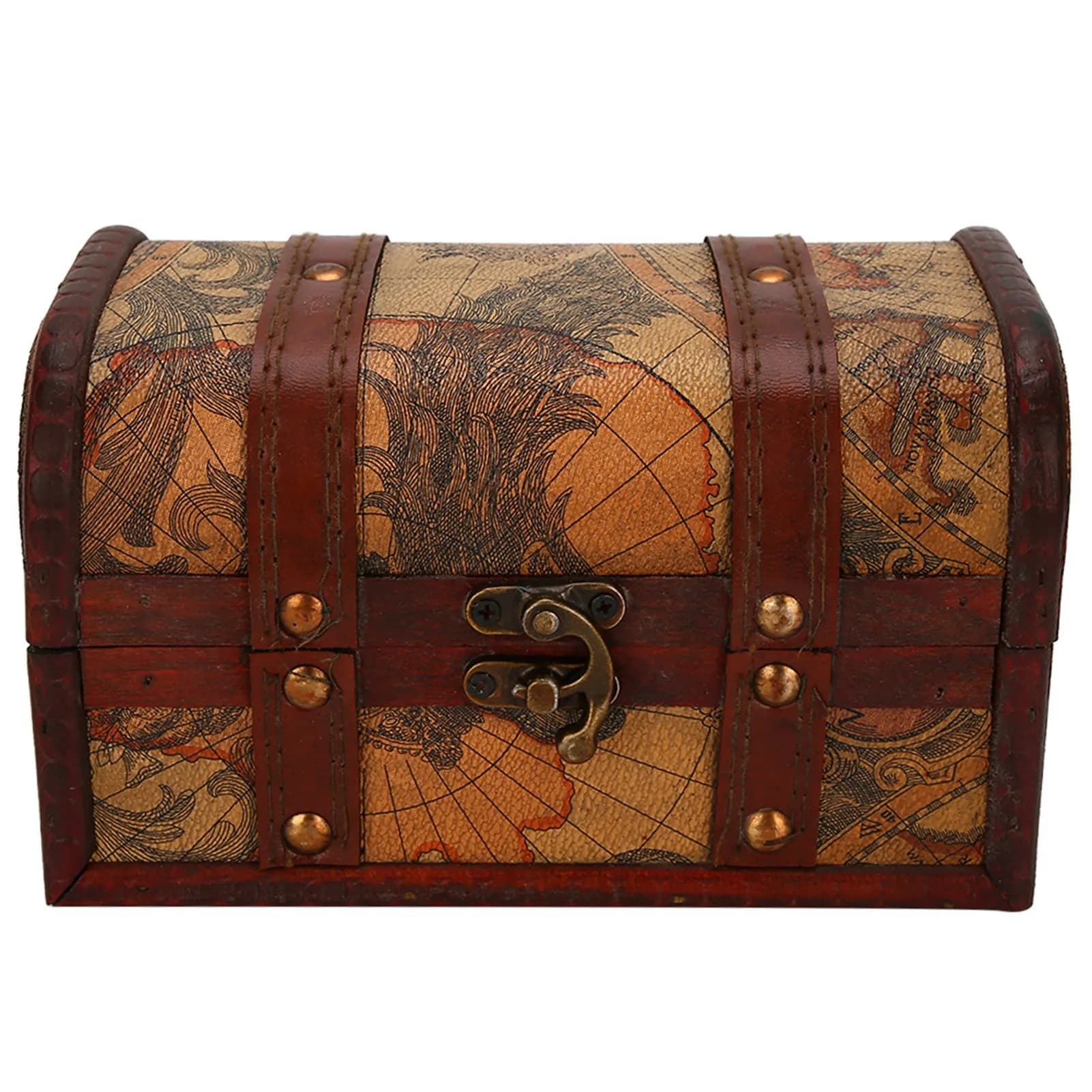 Boîte en bois rétro pour accessoires de photographie, mallette de rangement pour bijoux, coffre vint