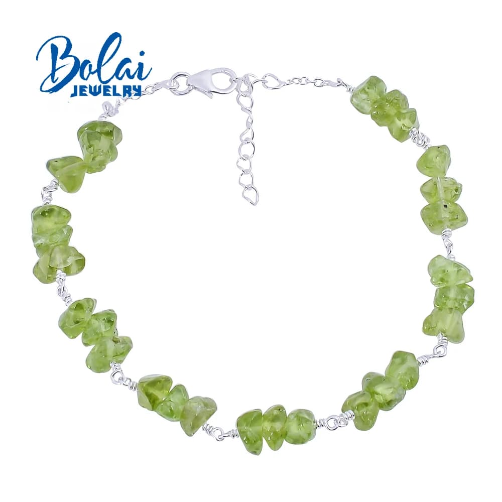 Peridot naturel fait à la main, pierre précieuse brute, argent sterling 925, design unique, bijoux f