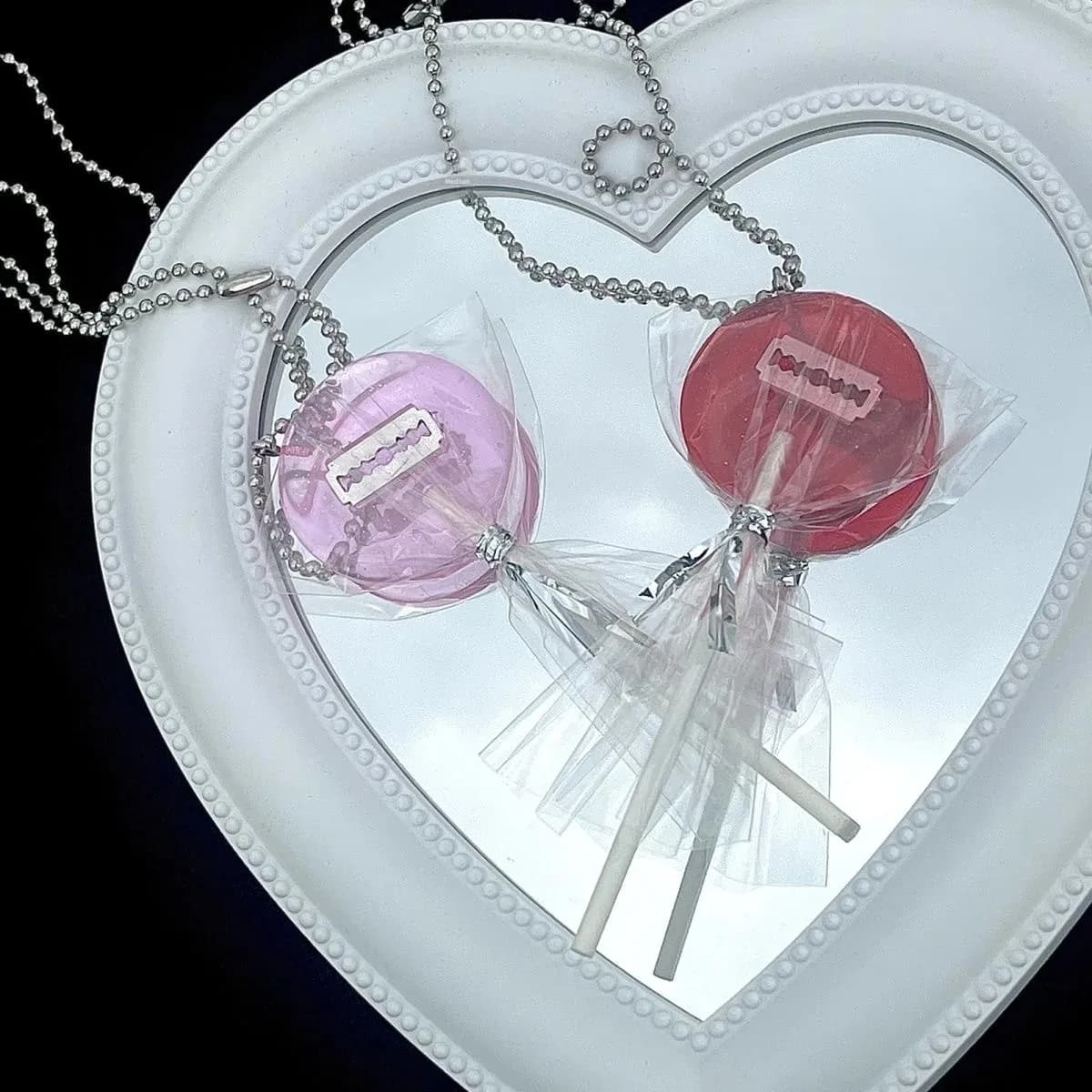 Collier de bonbons créatif en forme de Fruit, mignon et amusant, bâton enduit de sucre, accessoire d
