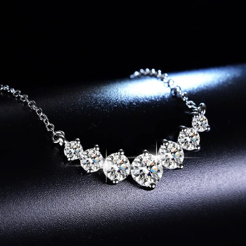 Collier visage souriant en argent S925 avec zircon synthétique - cadeau idéal pour les anniversaires