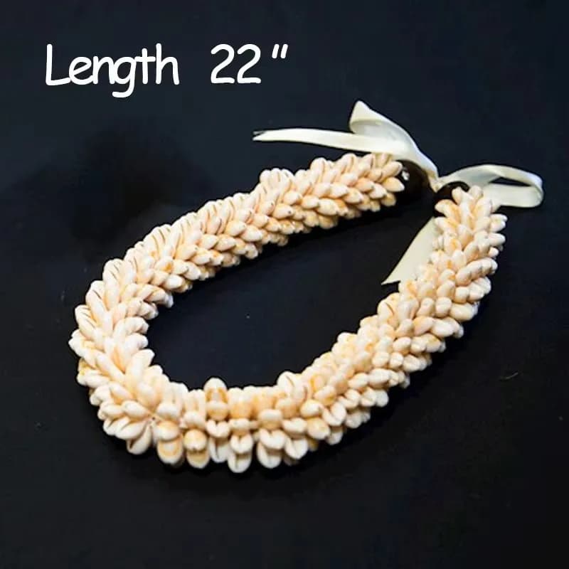 Collier de coquillages de cauri hawaïen de style vintage, lois tropicaux hawaïens étragés, idéal pou