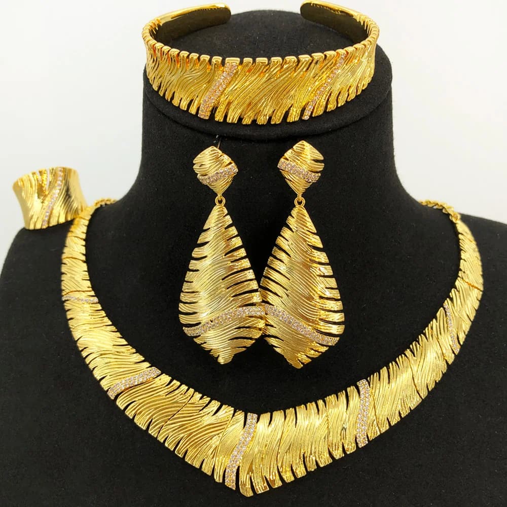 Missvikki nouveau Design Super ensembles de bijoux à la mode collier bracelet boucles d'oreilles bag
