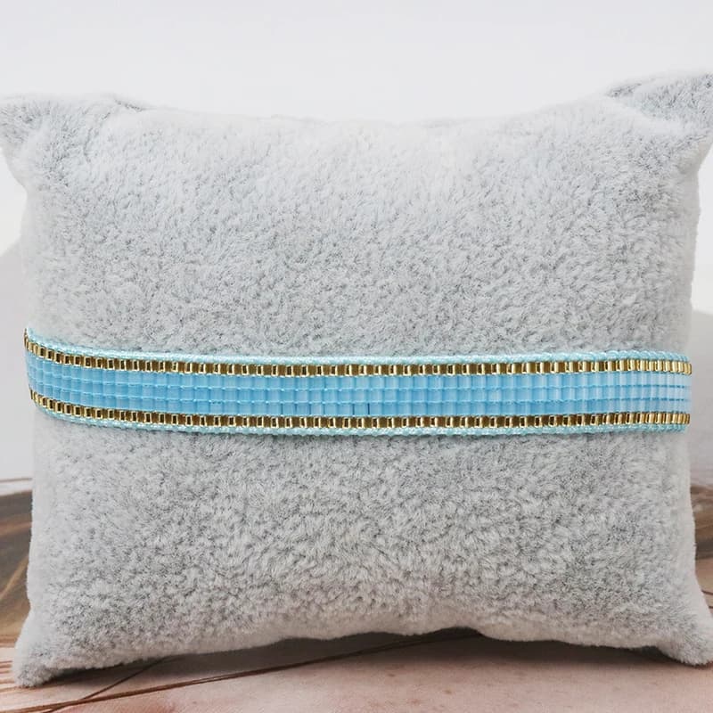 BLUESTAR – Bracelets au Design à rayures minimalistes pour femmes, perles Miyuki brillantes, style B