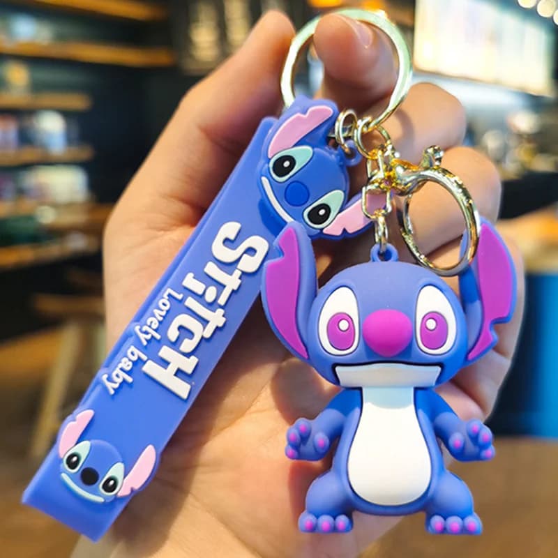 Porte-clés Lilo & Stitch Anime, Pendentif Mignon de Dessin Animé, Décoration de Clé, Jouet pour Enfa