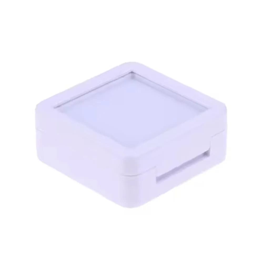 Boîte de présentation transparente en acrylique avec couvercle rabattable pour strass et pierres pré