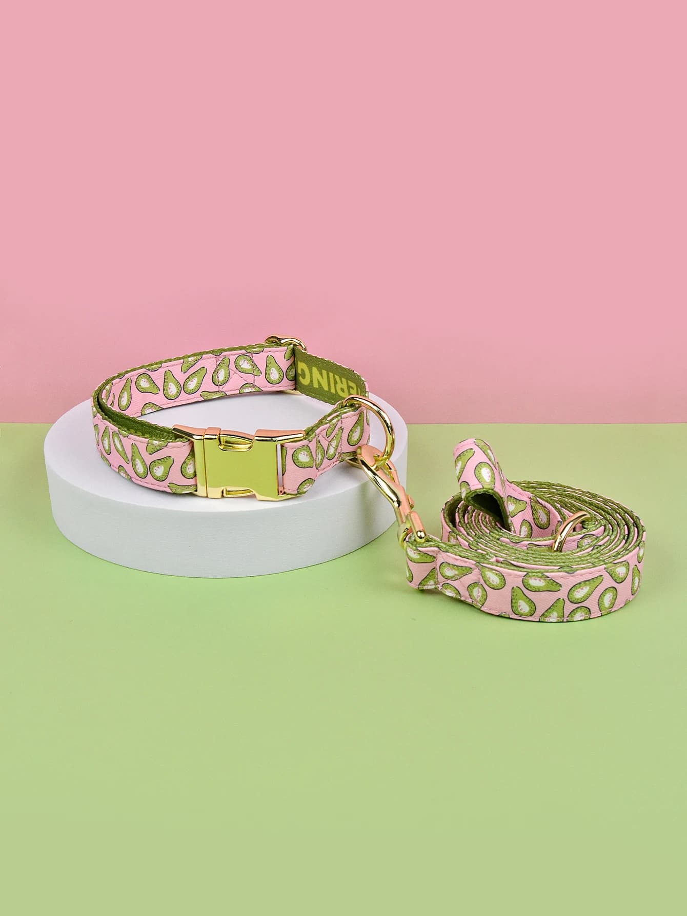 Ensemble collier et laisse pour chien réglables, marque de luxe, saison colorée d'été, pour petits, 