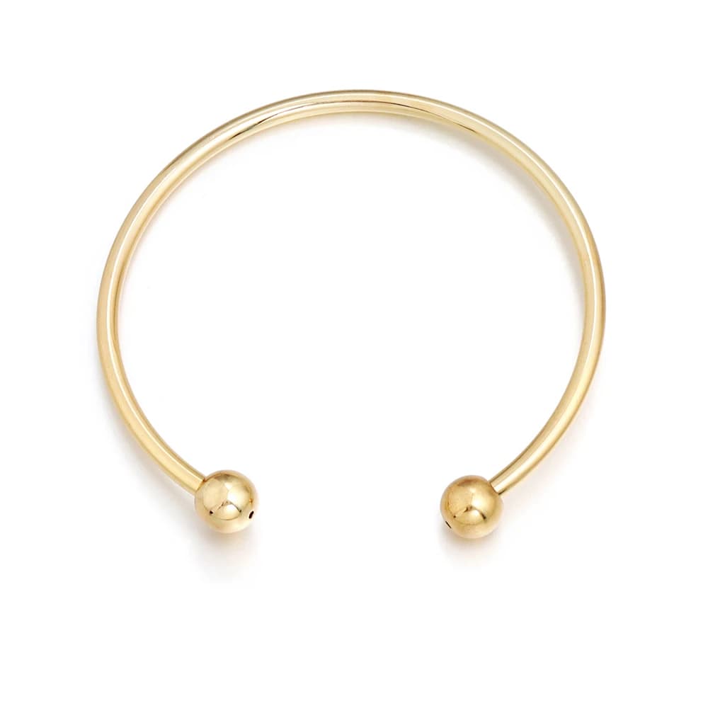 Bracelet jonc ouvert réglable Louleur, bracelet en fil métallique, base pour la création de bijoux D