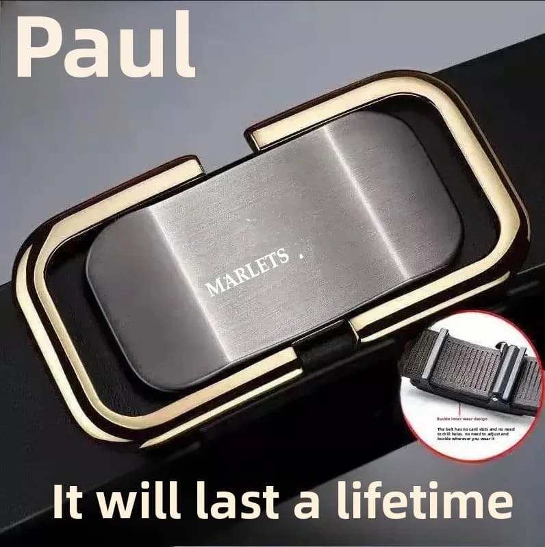 Ceinture à boucle en alliage pour hommes, décontractée, à la mode, fermoir intérieur, Style de rue, 