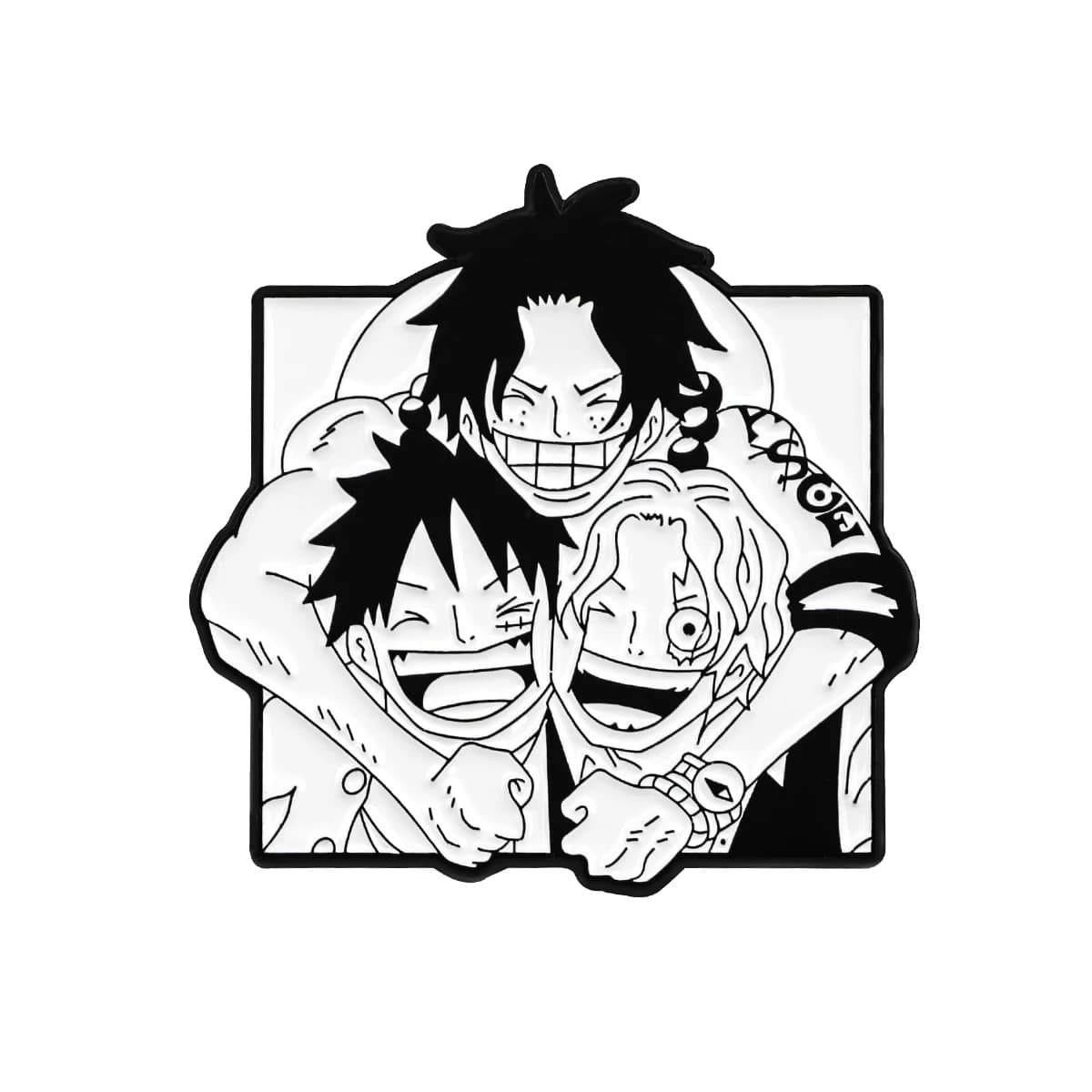 Épingles à revers une pièce de dessin animé japonais pour sac à dos, broches en émail pour hommes et