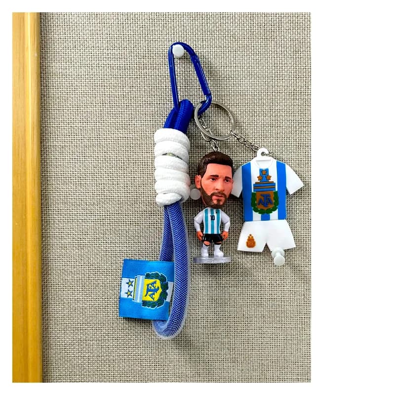 Chaîne de poupée Cristiano Ronaldo, personnage de star du sport, personnage de boucle décorative, ca