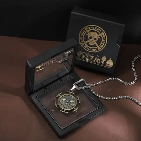 Collier pendentif One Piece, mignon, à la mode, dessin animé, personnalisé, créatif, simple, chaîne 