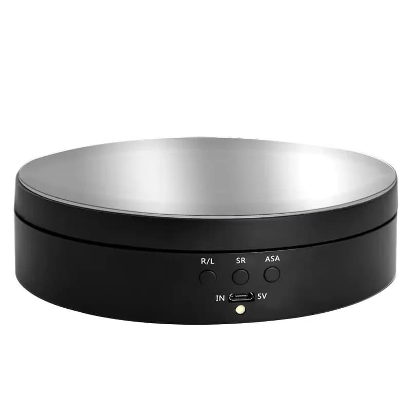 Support de présentation rotatif avec miroir, plateau tournant à 360 degrés, porte-bijoux avec alimen