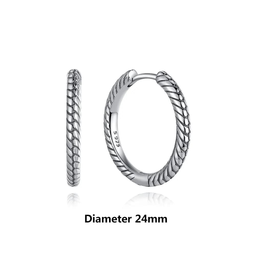 Nouvelles Boucles d'Oreilles Originales en Argent Sterling 925 pour Femmes, Créoles Cœur d'Amour, Pl