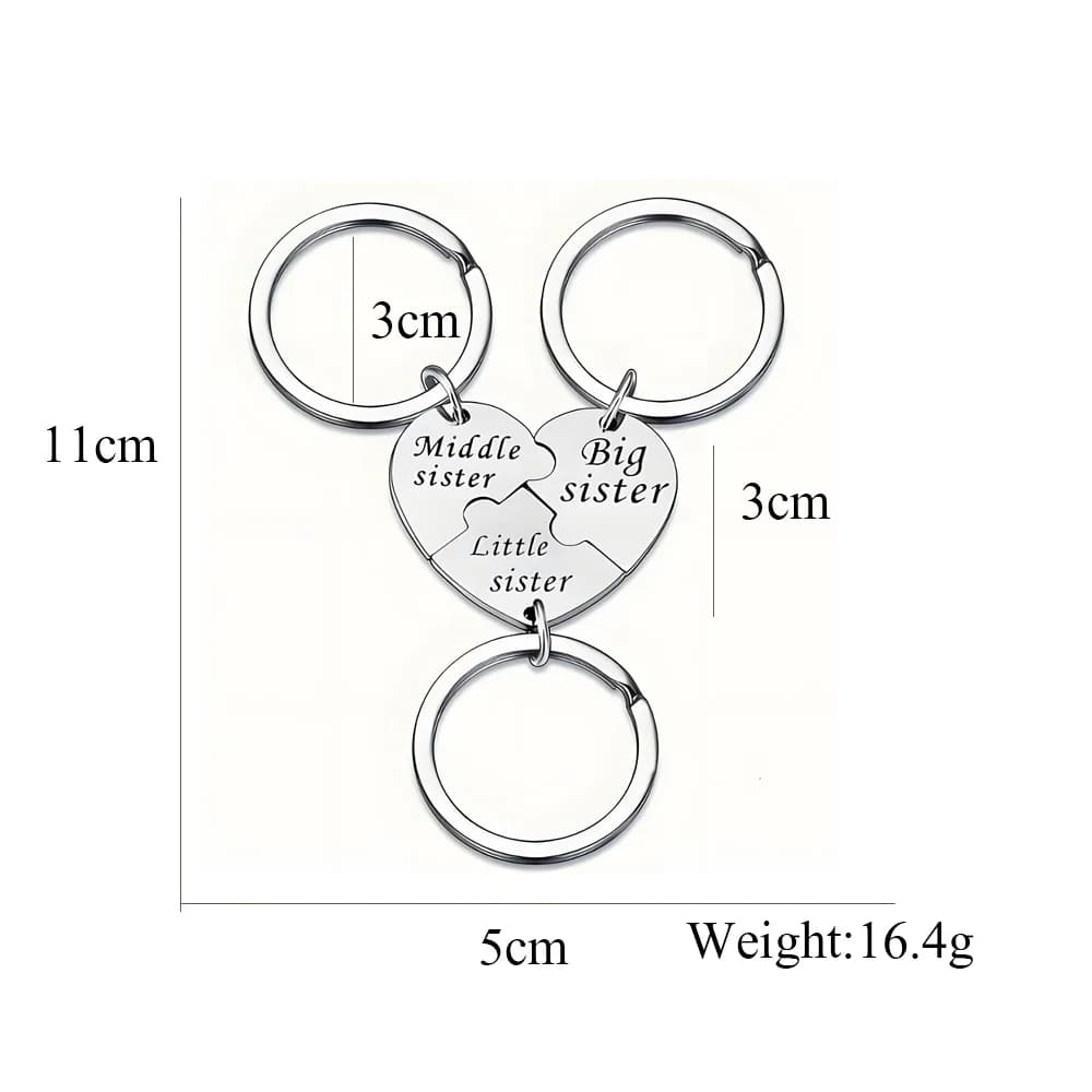 Bijoux en métal pour sœurs, personnalité européenne et américaine, bon ami, Couple, cadeau de famill
