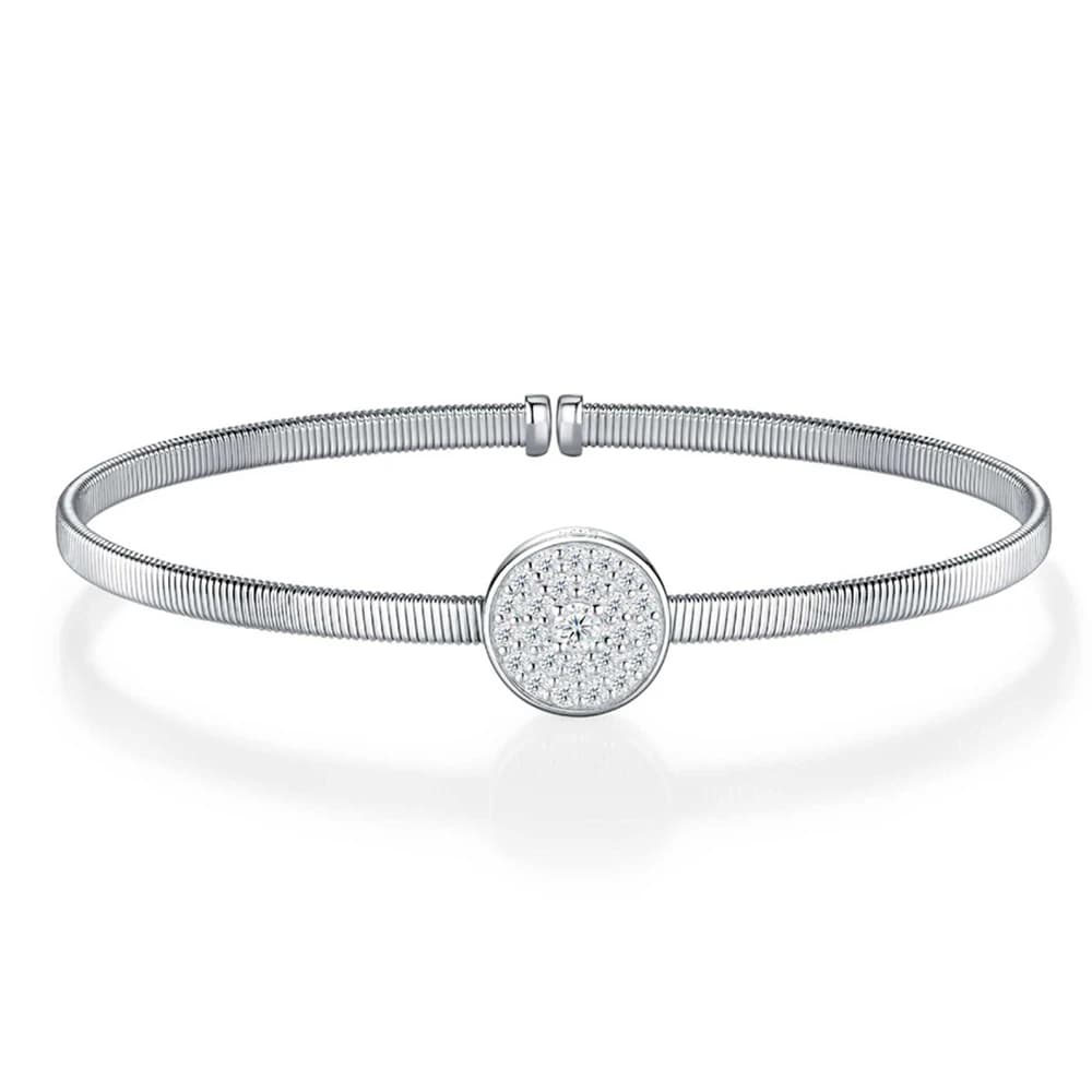 Wong Rain – Bracelet vintage en argent sterling 925 scintillant, VVS1 3EX, couleur D, véritable diam