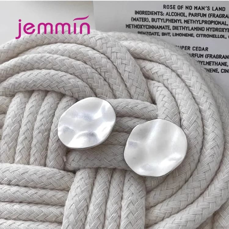 Boucles d'oreilles en argent Sterling 925 véritable pour femmes et filles, Design de plaque ronde, v