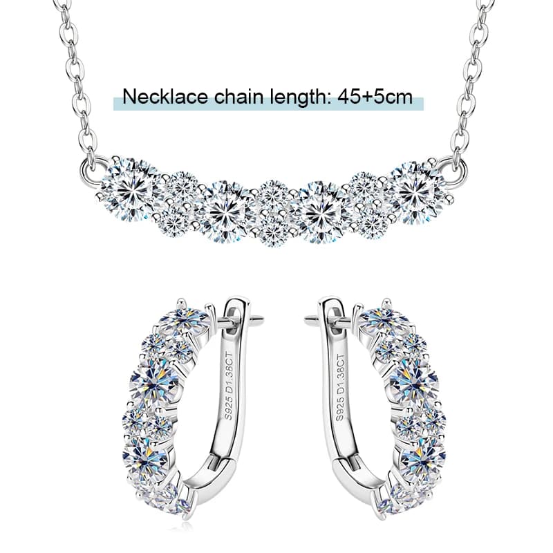 OXTAO avec ensembles de bijoux certifiés, vente en gros, colliers et boucles d'oreilles en diamant M