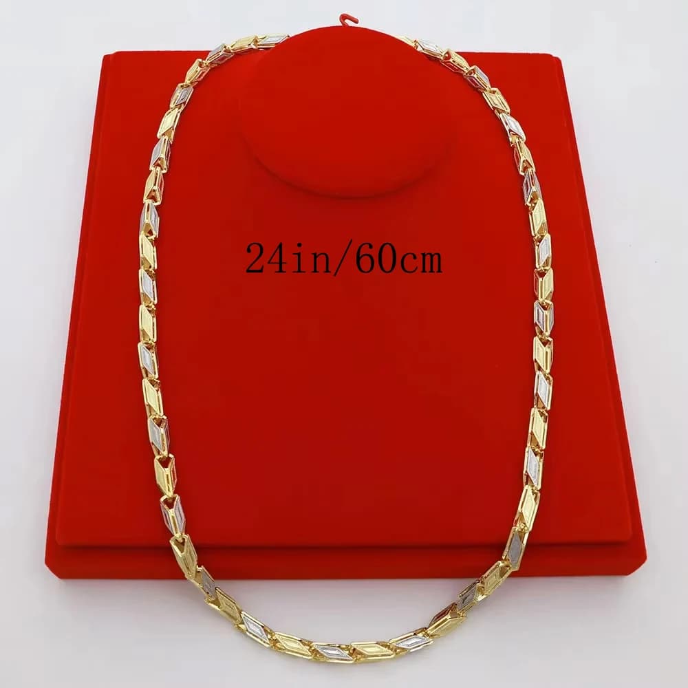 Collier épais de haute qualité, bijoux plaqués or pour hommes et femmes, chaîne punk, esthétique got