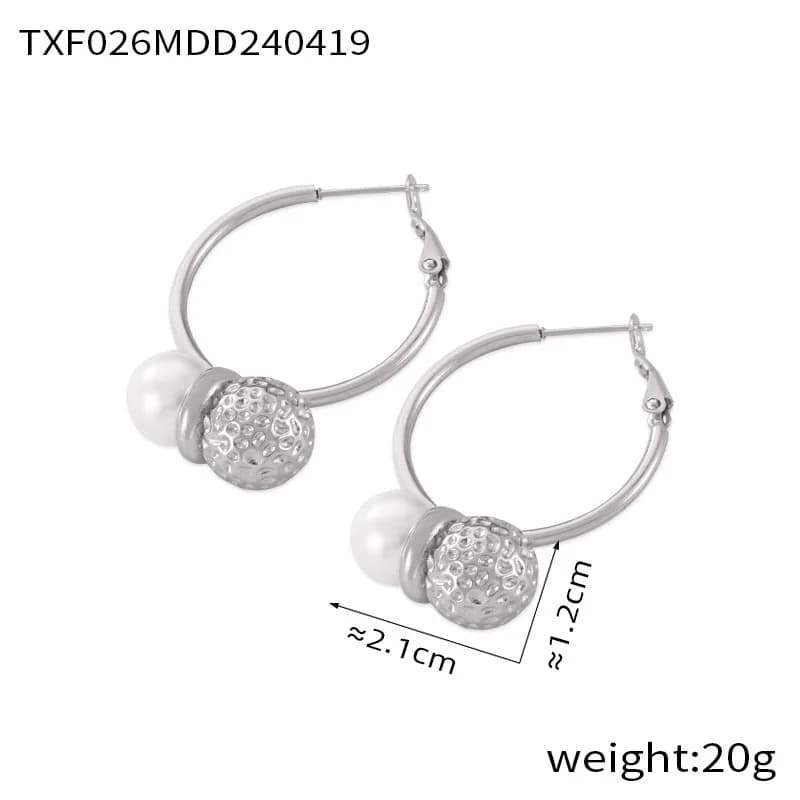 Amaiyllis 18K or minimaliste Hip Hop pendentif cacahuète incrusté de perles de coquillage collier et