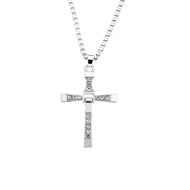 Restic Toretto-Collier Pendentif Croix de Jésus pour Homme, Article Vin Diesel, Clip, Fast and Furio