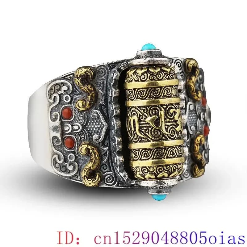 Bague porte-bonheur en Turquoise véritable, Jade naturel, anneaux réglables, cadeau, bijoux de charm