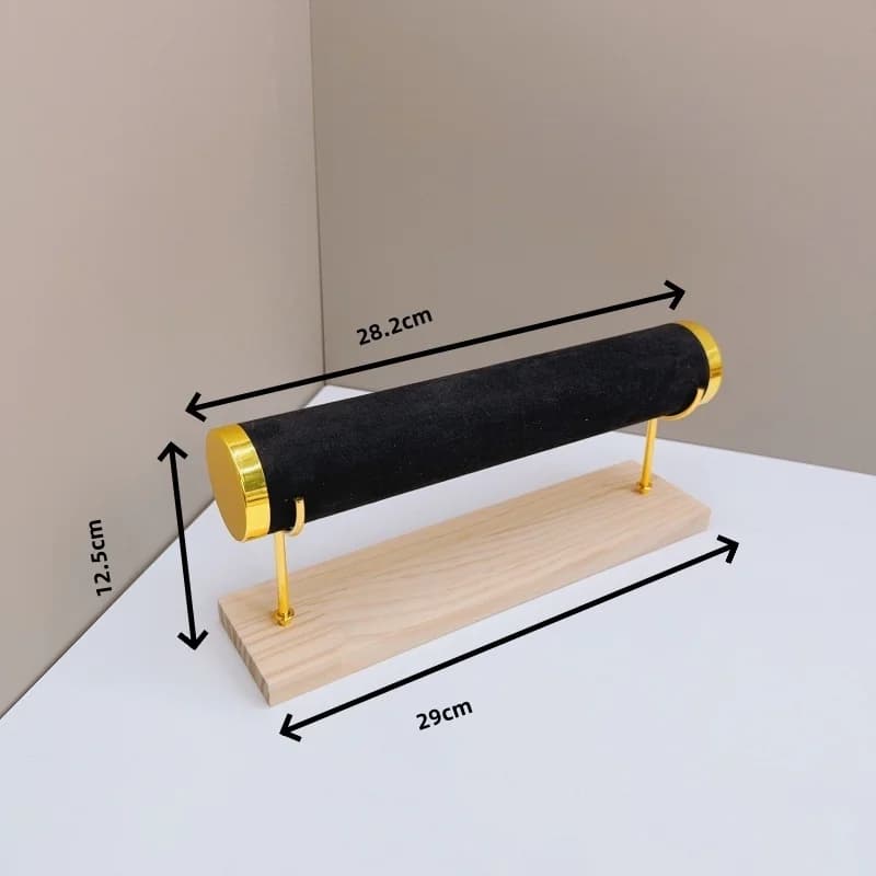 Porte-Bracelet détachable, support de rangement de bijoux avec plateau en bois, porte-bijoux pour af