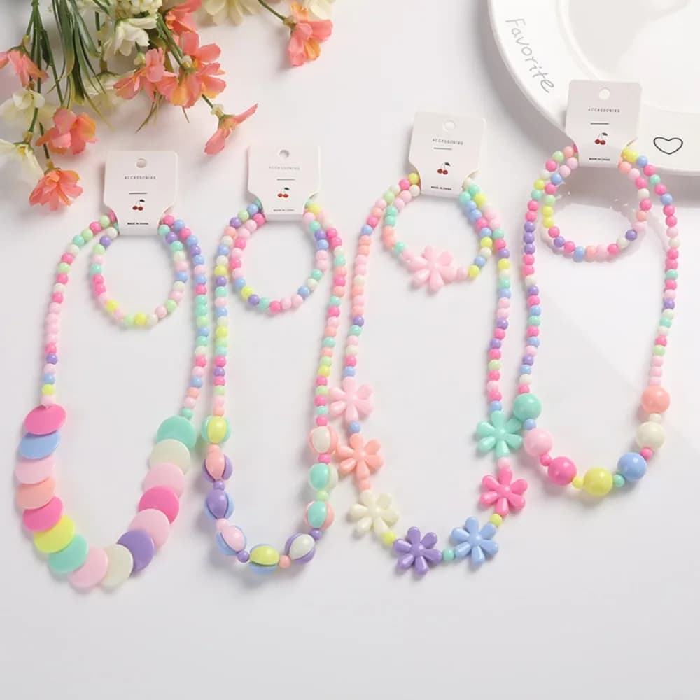 Ensemble de Colliers et Bracelets de Bonbons, Cadeau Souvenir pour ixd'Anniversaire, PréChristophe, 