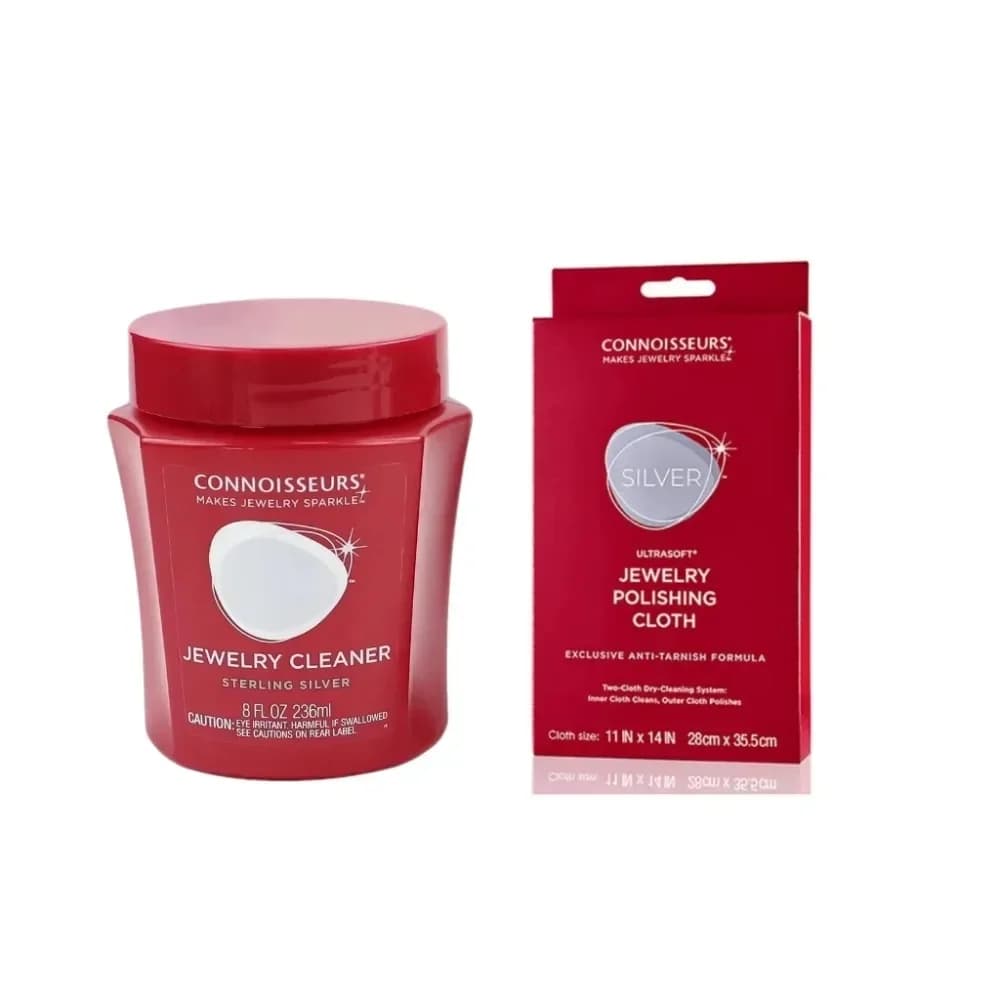 Kit de nettoyage de bijoux en or et argent, 236ml, Solution de nettoyage de bijoux en or et argent a