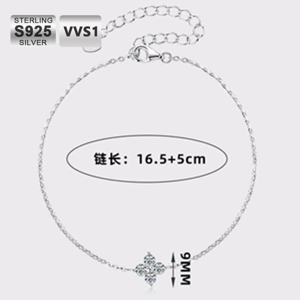 ICEBLING – Bracelets Moissanite classiques de luxe pour femmes, en argent S925, scintillant, VVS, bi