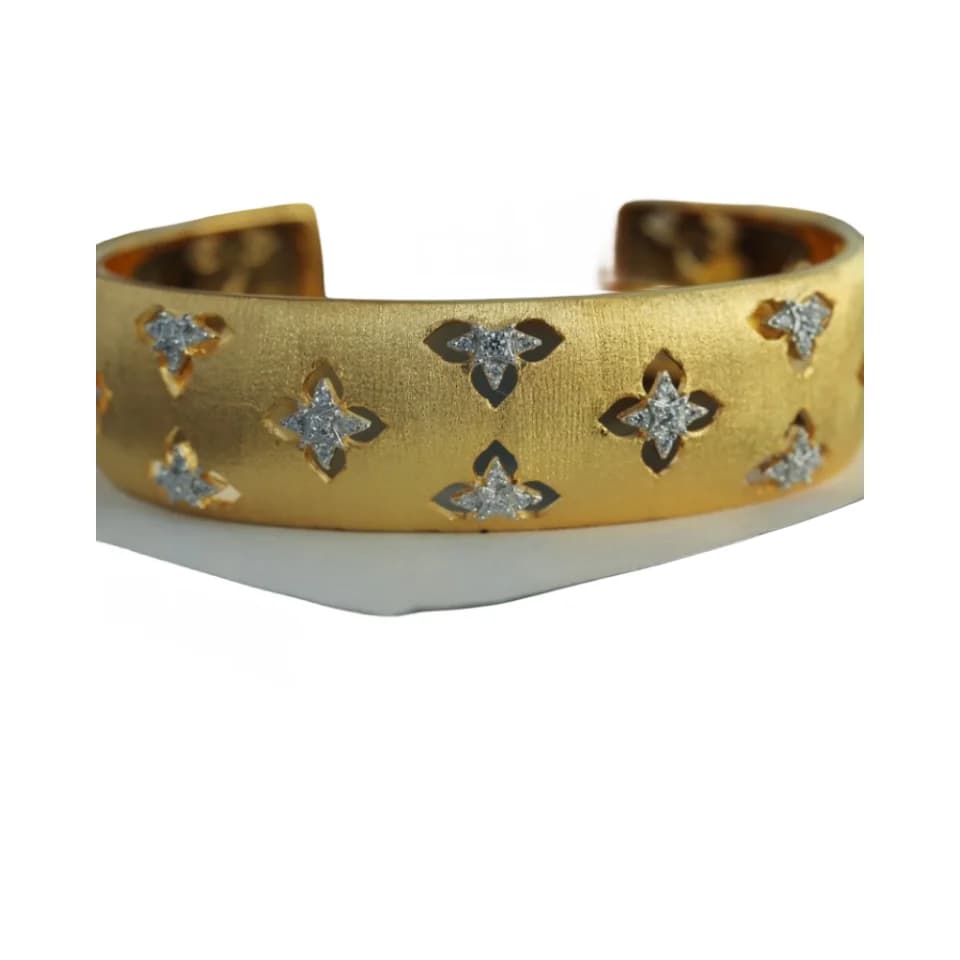Bracelet en fil italien fait à la main, bijoux de style royal rétro, bracelets de documents en argen