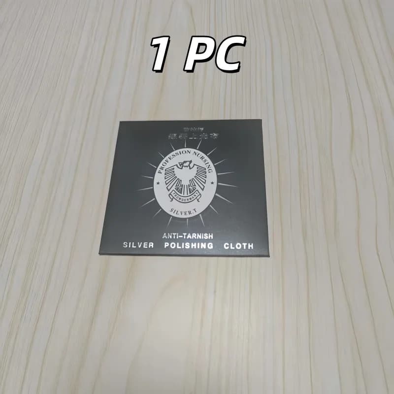 Chiffon de polissage argenté, chiffon de nettoyage Anti-ternissement pour le soin et l'entretien des