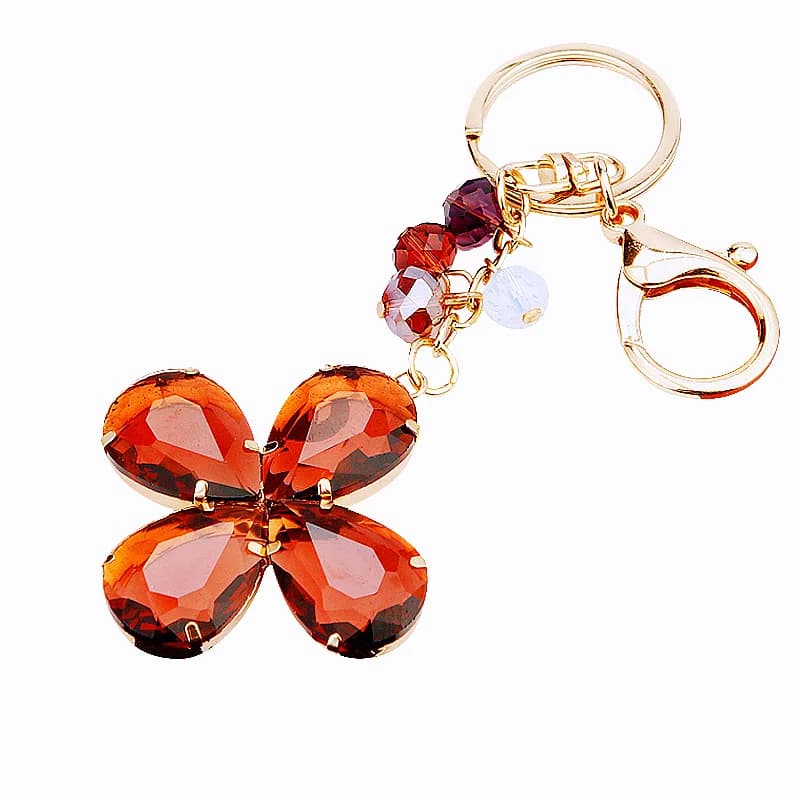 Porte-clés en cristal Everver pour femme, bijoux personnalisés, chaîne continent, accessoires de voi