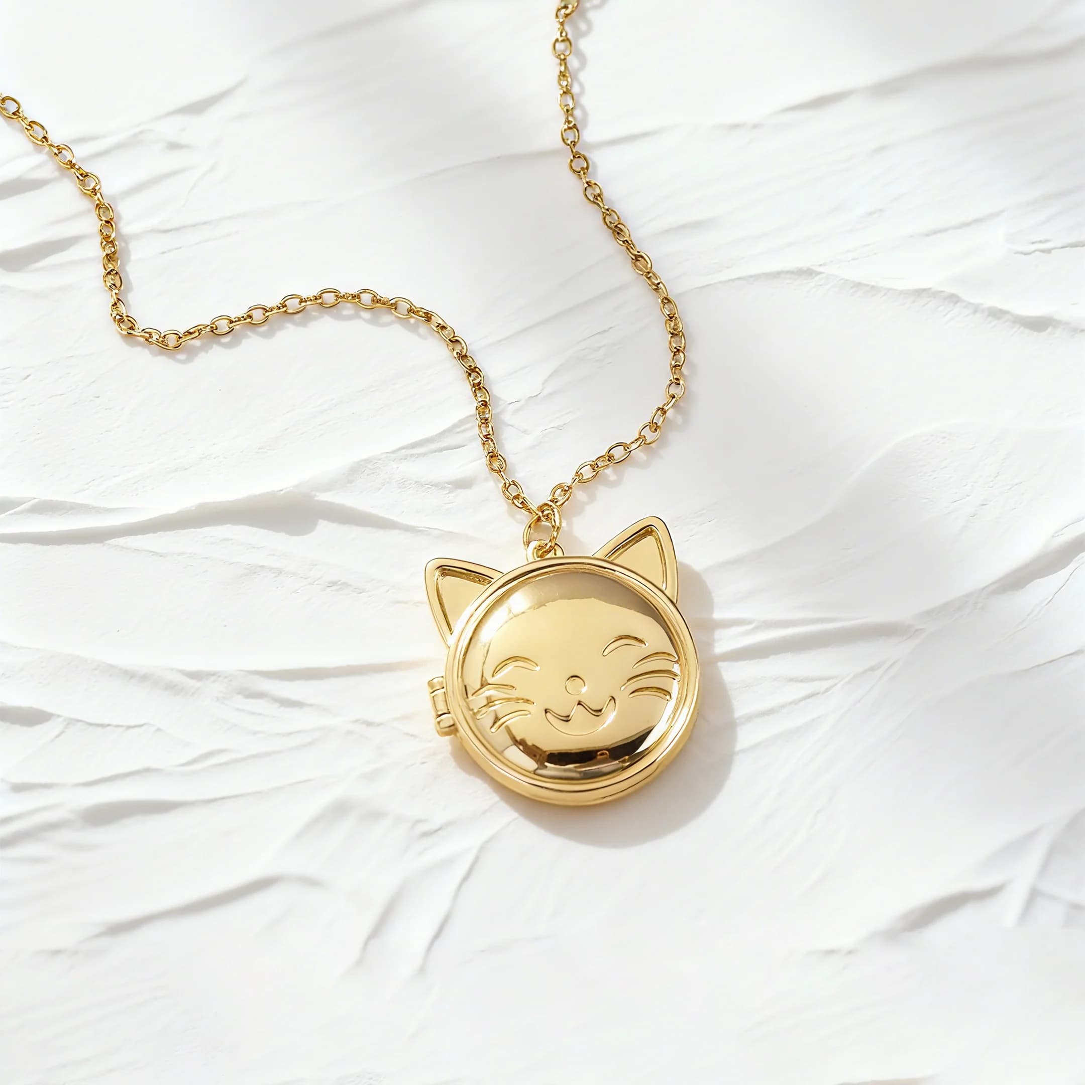 Haiyufly personnalisé Photo médaillon collier pour femmes chat animal de compagnie coeur pendentif e