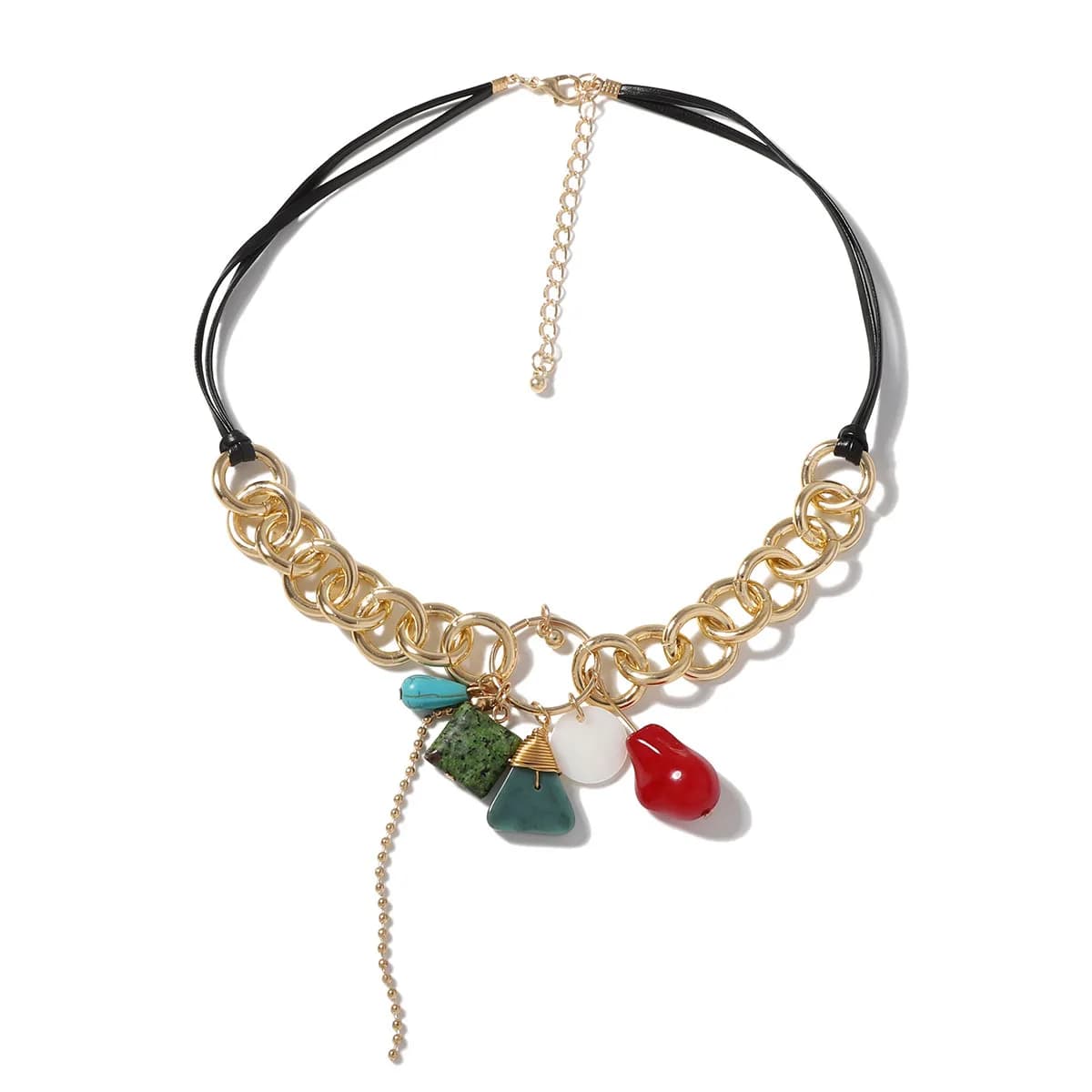 Collier ras du cou rond 2026 pour femme, bijou de fête, cadeau, chaîne réglable, pendentif, colliers