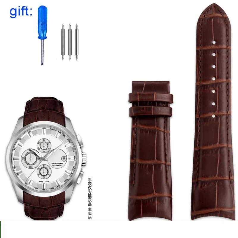 Bracelet de montre en cuir véritable pour Tissot T035, pour hommes, série 1853 T035627 T035617 T0354