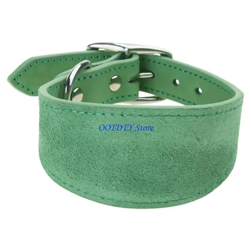 367A Collier cuirs artisanaux pour les lurchers chiot large collier grandes races colliers