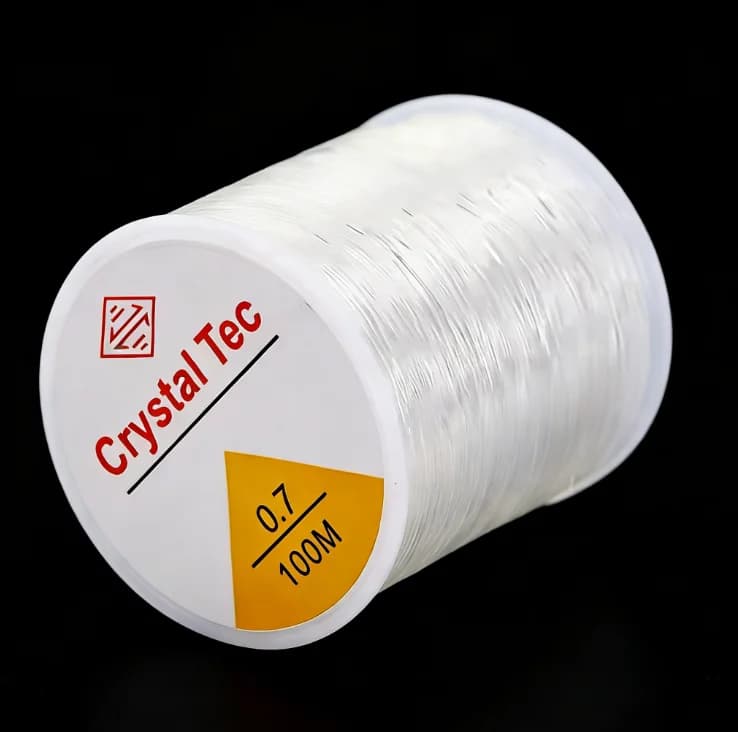 1 rouleau rond Transparent fil de poisson fil élastique ligne de cristal bricolage perlé corde élast