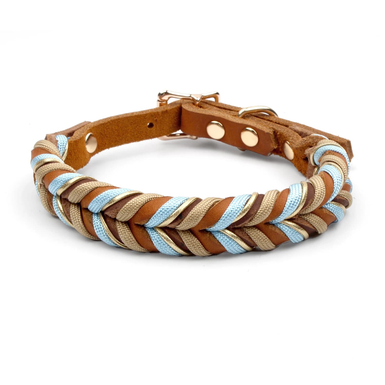 Collier en cuir véritable pour chiot solide et Durable, pour chiens de taille moyenne et grande, tre