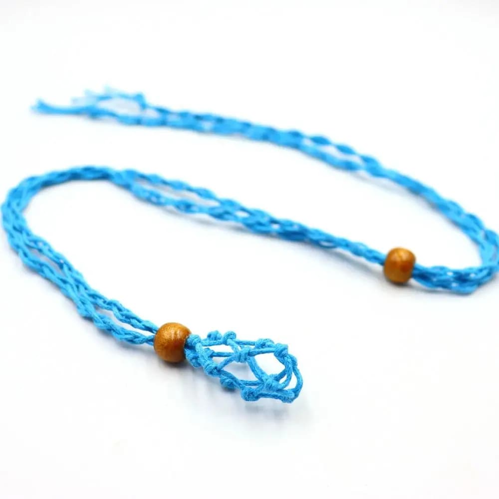 Cordon de collier DIY facile à utiliser, tressé à la main, longueur réglable, support pour collier e