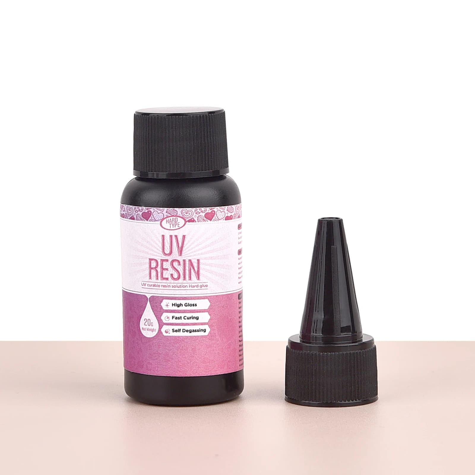 Colle résine époxy UV transparente à séchage rapide, 20/50/100/200/500/1000g, pour la fabrication de