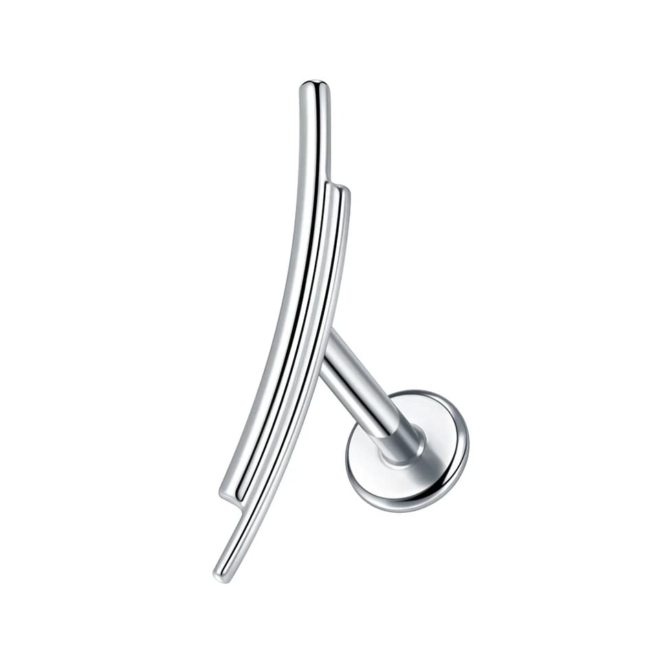 Anneau Labret en titane et zircone, 5 pièces, boucles d'oreilles de perçage Helix, filetage interne,