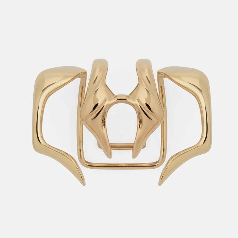 Faux Piercing gothique géométrique pour femmes et hommes, Clip à lèvres, Punk, métal creux, sans tro